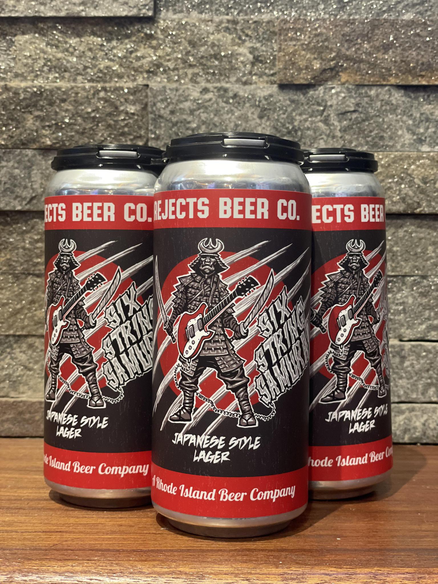 Beer RI Rejects Beer Co 4pk Six String Samurai Japanese Style