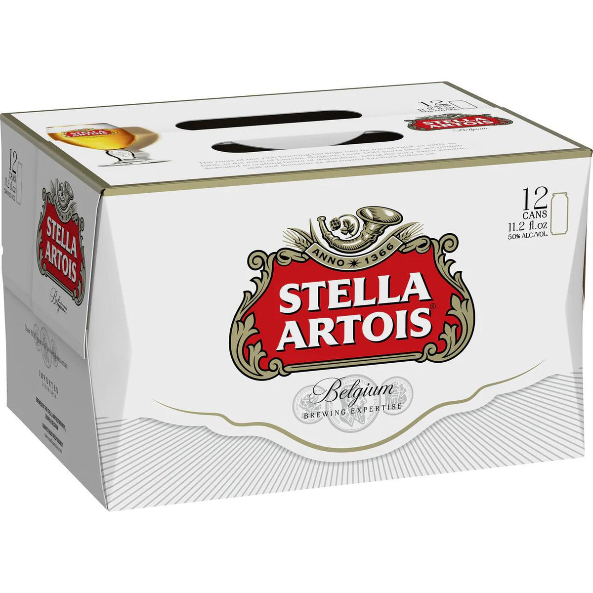 Stella Artois Lager, 12 Pack Beer, 11.2 fl oz Bottles, 5.0% ABV 