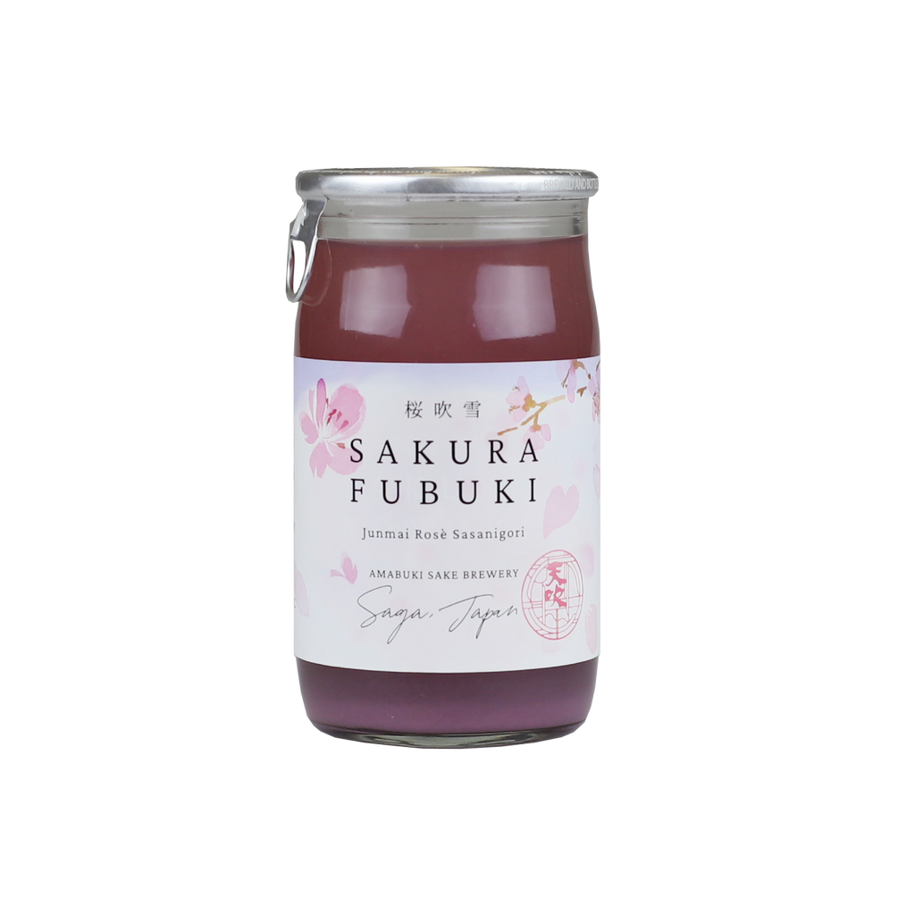 Sake Amabuki Junmai Rose Nigori Sakura Fubuki 