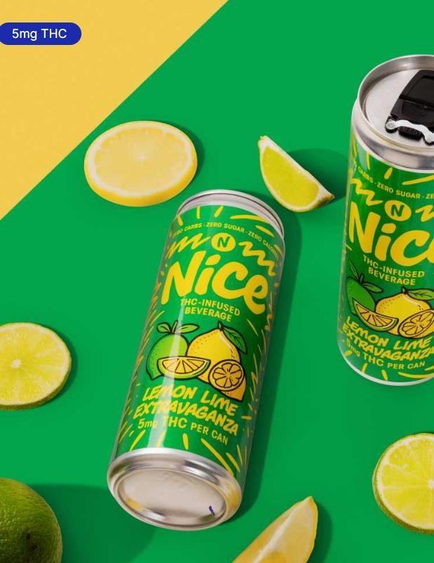THC RI Nice Beverage Co. 4pk Lemon Lime 5mg – Point Wine & Spirits