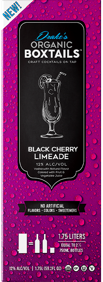 Cocktail Drake's Organic Boxtails Black Cherry Limeade – Point