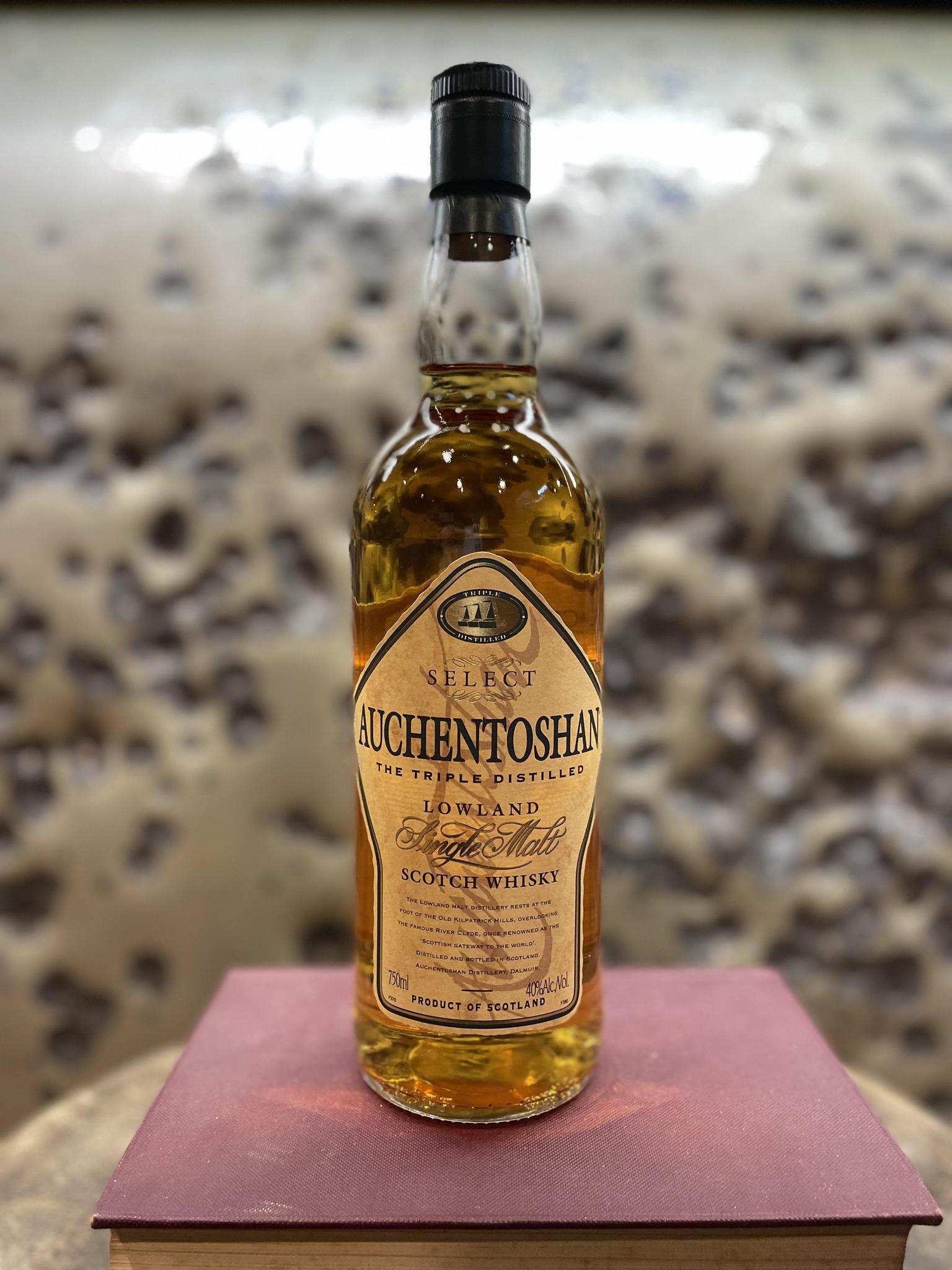 オーヘントッシャンセレクト 2000年代流通品　古酒 40%750ml Scotch AUCHENTOSHAN SELECT BOT.LATE 90'S EARLY 2000 70CL 40
