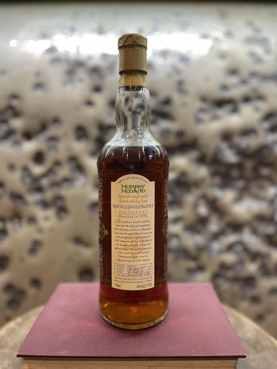 Murray McDavid Macallan 1997 9年 空き瓶 Scotch Murray McDavid Macallan-Glenlivet 21 Year Old Single